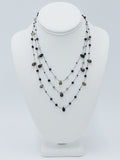 Black Bead String Necklace