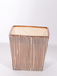 Square Striped Vase