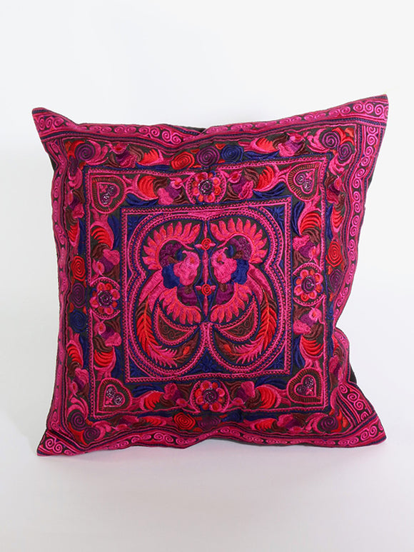 Red Embroidered Cushion