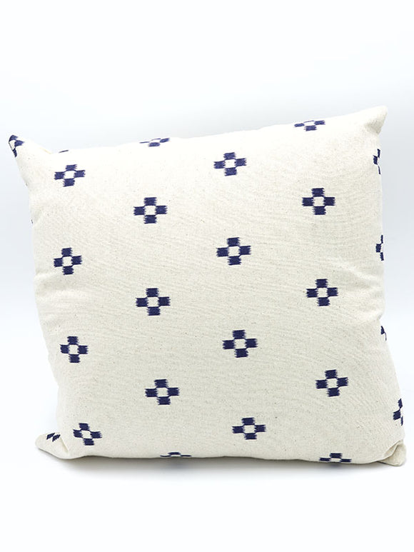 Natural Cushion with blue