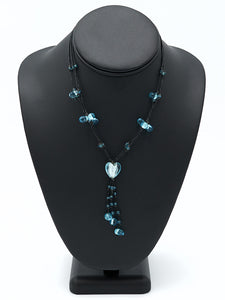 Blue Heart Necklace