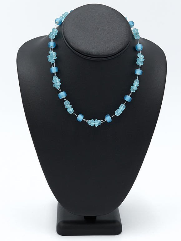 Big Blue Bead Necklace