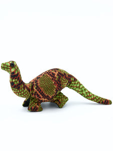 Mini Green and Rust Dinosaur